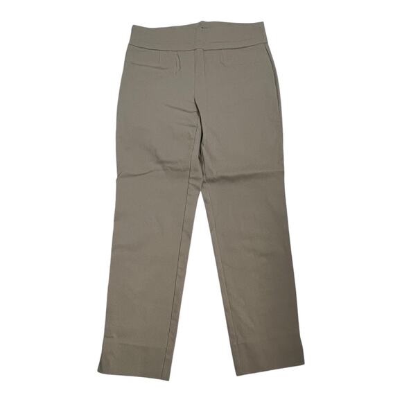 Renuar Womens Stretch Capri Khaki Beige Trousers Slacks Office Career 4 - Picture 1 of 6